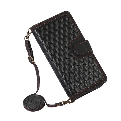 For Google Pixel 8 Pro 7A 6 Pro Zipper Leather Wallet Flip Case Cross Body Strap - Picture 25 of 65