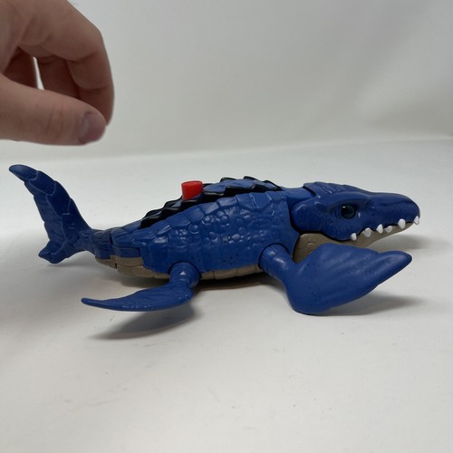 Jurassic World Imaginext Mosasaurus Biting Sea Ocean Dinosaur Posable Snap Jaw - Picture 5 of 7
