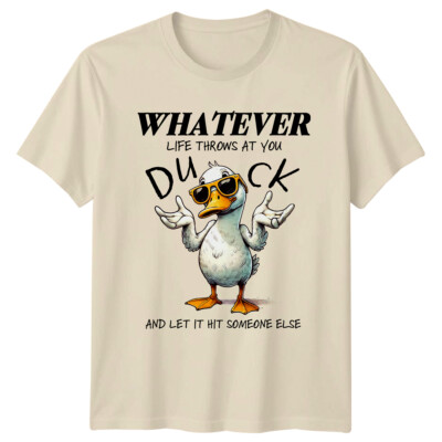 Whatever Duck Humor Animal Herren T-Shirt Damen ����s Tee Grafik