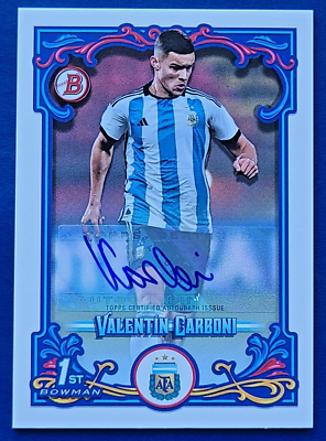 2022-23 Topps Fileteado Argentina Valentin Carboni Auto