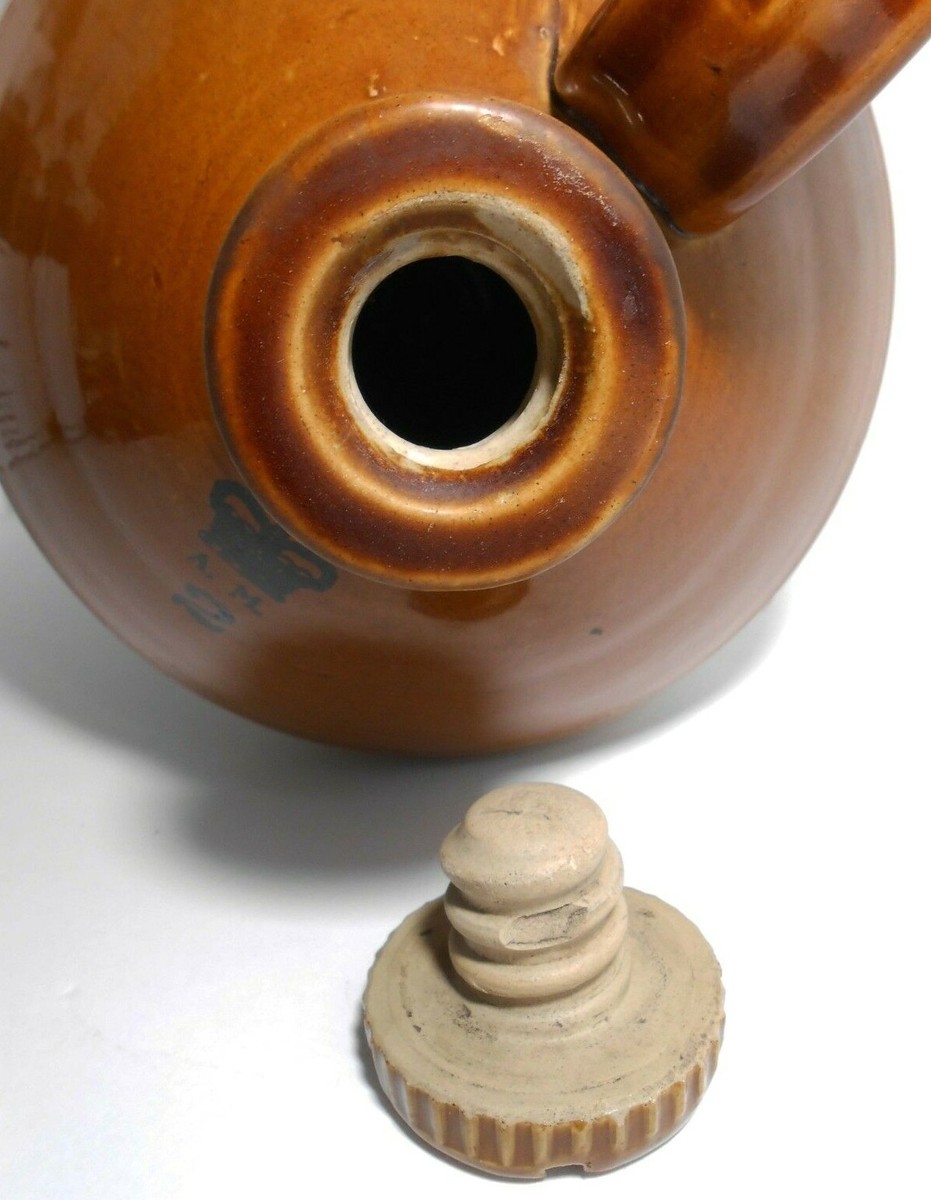 イギリスアンティーク PARSONS OF CHESTERFIELD RARE PEARSONS CHESTERFIELD (UK) 2 GAL GLAZED STONEWARE JUG