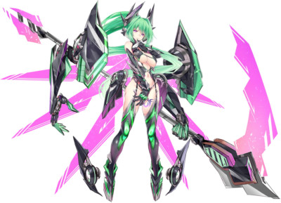 Chaos GreenHeart Hyperdimension Neptunia Weatherproof Anime Sticker 6'' Car Decal