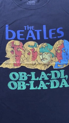 BEATLES Ladies Fitted T Shirt Obla Di Obla Da S,M, L, XL, XXL Free UK Postage - Picture 9 of 10