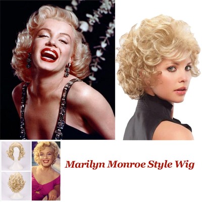 Marilyn Monroe Platinum Blonde Wig Siren Screen Star Hollywood