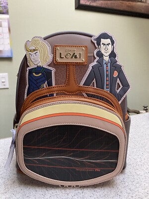 Loungefly Marvel Loki TVA Lenticular Multiverse Mini Backpack
