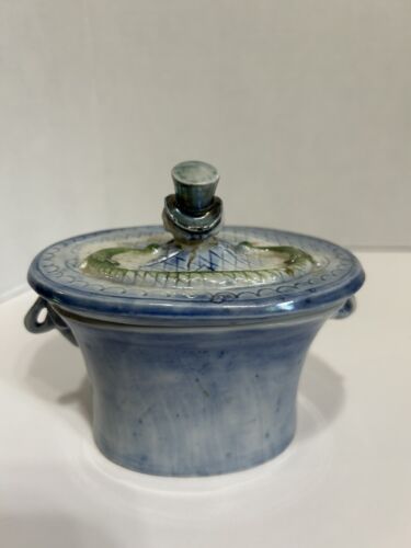 Early Art Nouveau Tobacco Box Porcelain - Picture 2 of 10