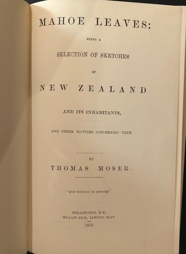 Mahoe Leaves being a selection of Sketches of New Zealand ... by Thomas Moser - Picture 3 of 7