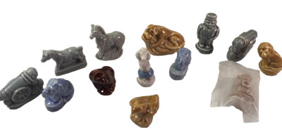 Rose Tea Assorted Lot 13 Figures Man Zebra Pony Elephant Bird Owl Poodle Canon