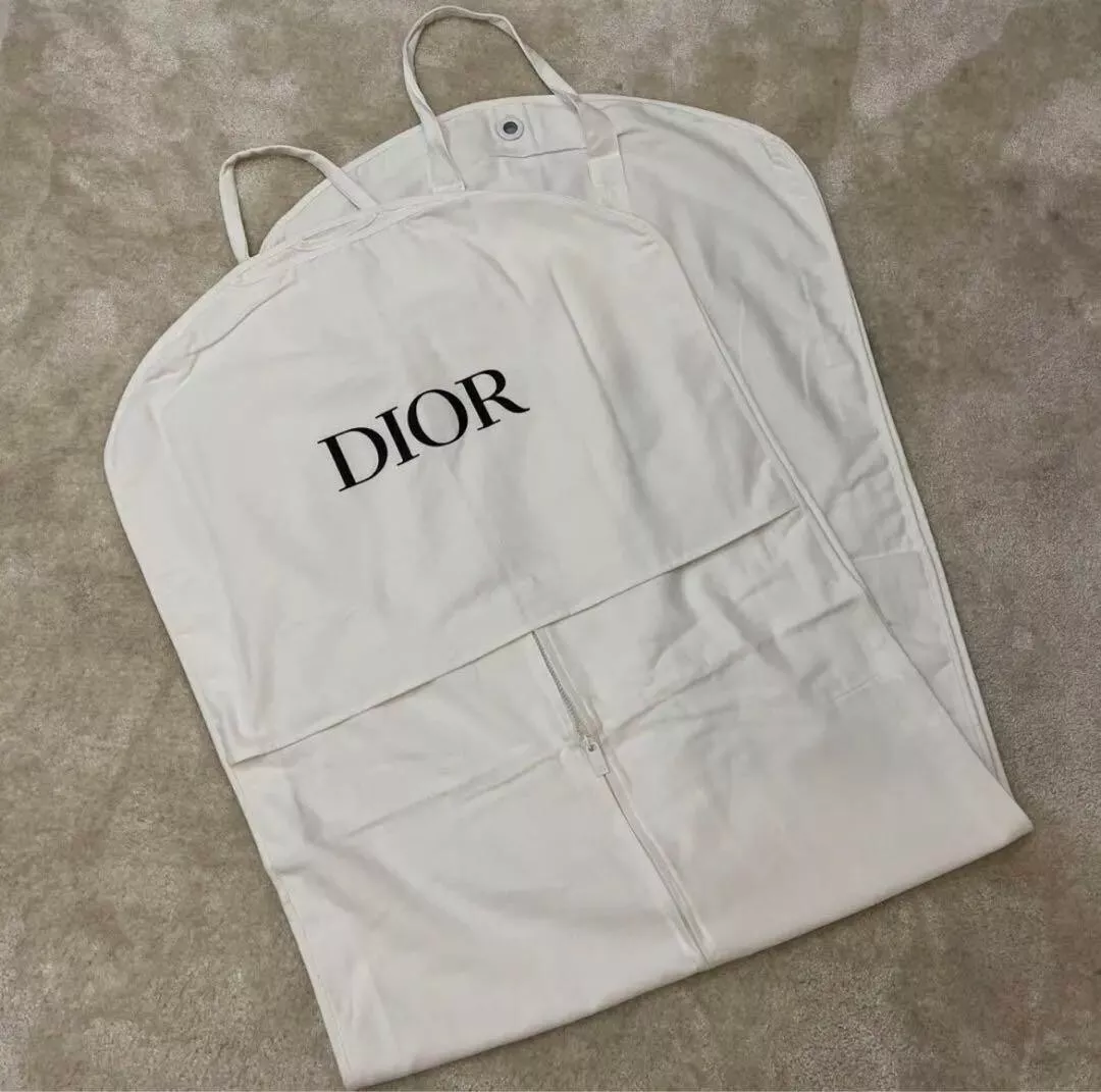 Sac à vêtements Christian Dior toile coton grand 160 x 60 x 9 cm inutilisé