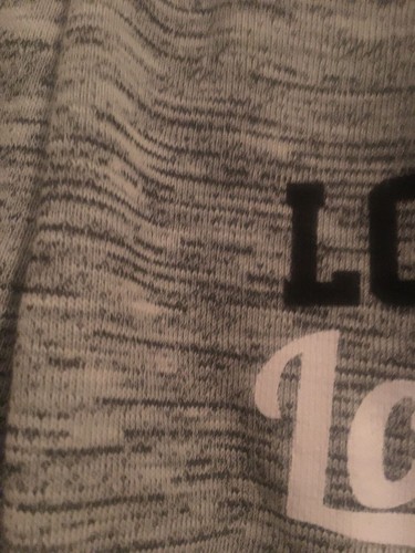1 Pc Thrill 94 LOVE Girls Gray Black White Jogger Shorts Size Medium - Picture 5 of 6