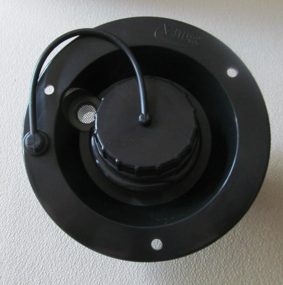 B & B ROUND BLACK GRAVITY FRESH WATER FILL HATCH INLET UV - Foto 4