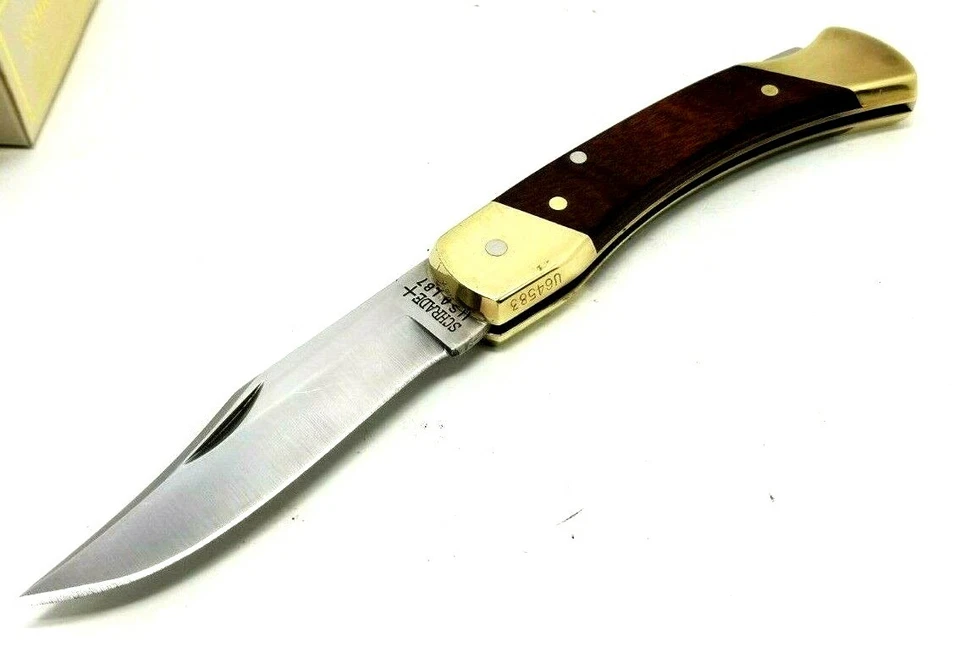 Cuchillo Tío Henry Schrade LB7 Nunca Llevado o Afilado Número de Serie Años 80 (D4 Foto 4 de 4