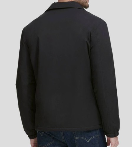$275 Cole Haan Men's Black Sherpa Fleece Coat Warm Winter Coaches Jacket Size L - 第 5/5 張圖片