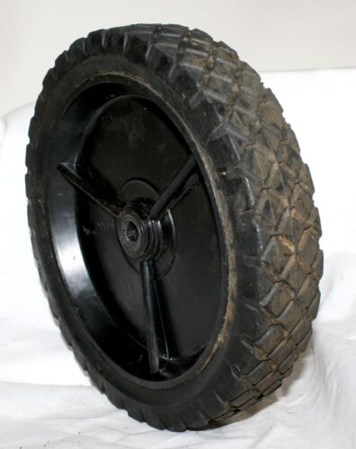 9x1.75 - 1/2" CH - Black Plastic Wheel - 1 1/2" Offset Hub - Picture 2 of 4
