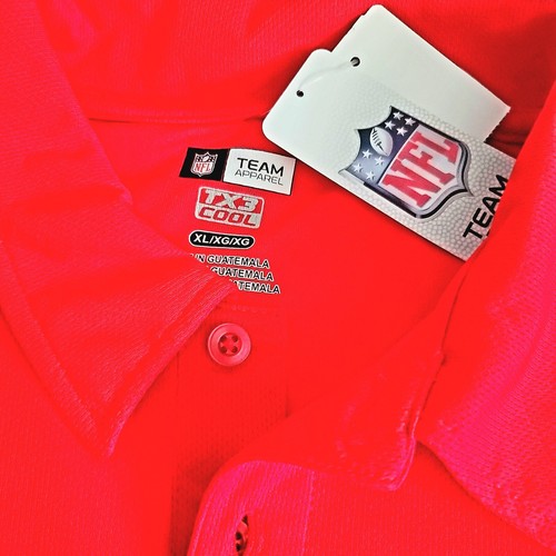 NFL Team Apparel Herren XL cooles Tampa Bay Buccaneers Poloshirt rot - Bild 5 von 5