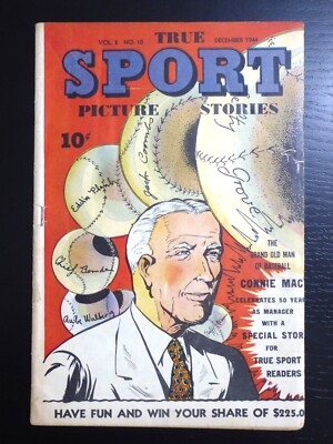 True Sport Picture Stories Vol. 2, #10, December 1944, VG, Connie Mac Baseball