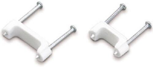 ECM, 300 Pack, 1/2" Plastic Non-Metallic Cable Staple, For 14/2 Or 12/2 - Picture 1 of 1