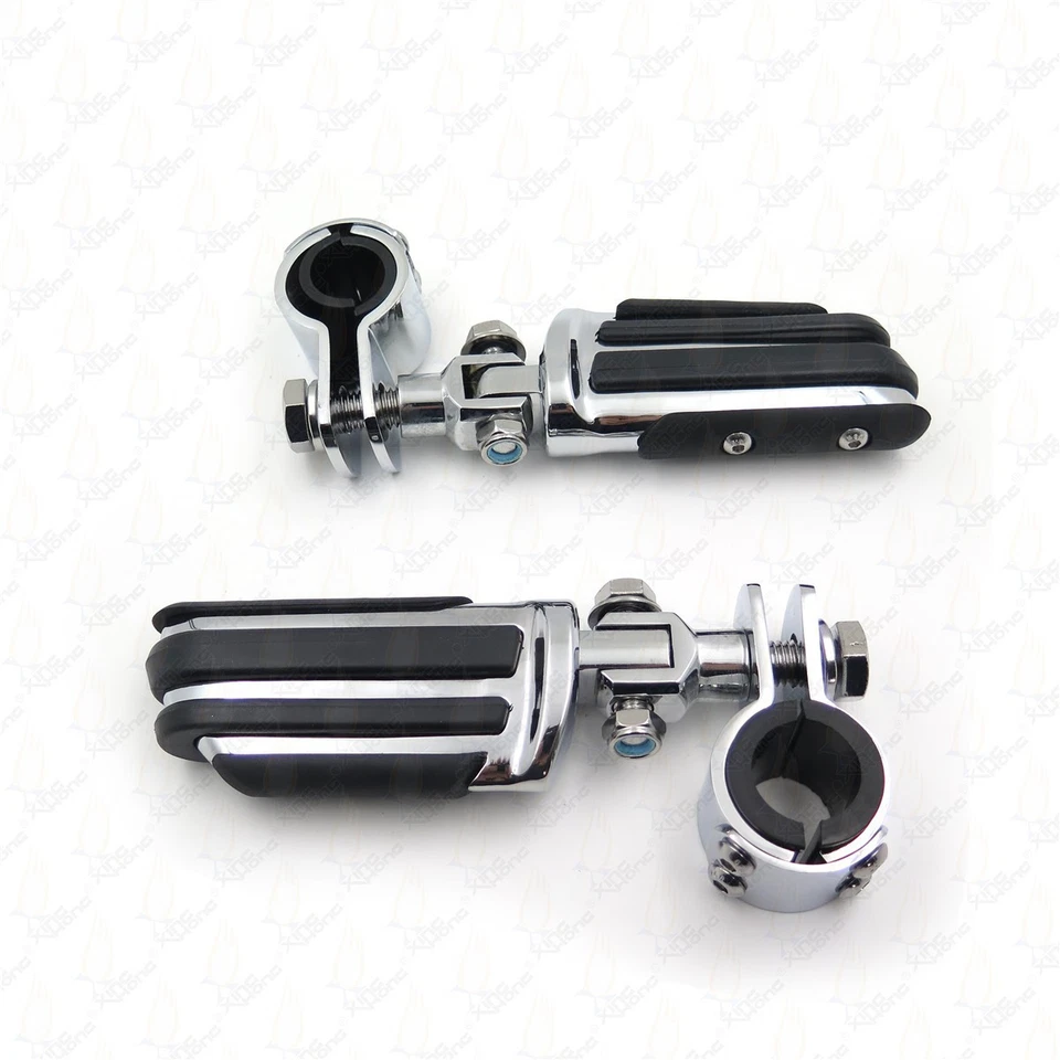 Clavijas de pie de carretera de 1-1/4" reposapiés soportes abrazaderas PARA YAMAHA V-STAR XVS1300 XVS650 Foto 4 de 4