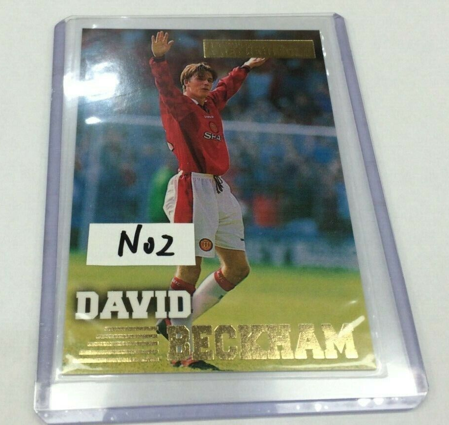 1996-97 Merlin's Gold EPL Soccer Card #92 David Beckham ROOKIE