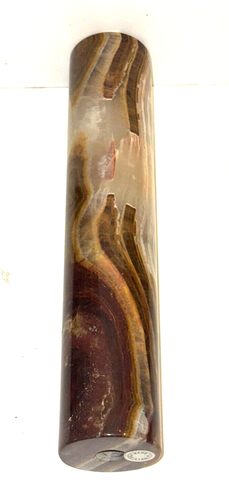 NEW OLD STOCK 10"H Med Green Cylinder Cone Onyx Marble Lamp BREAK COLUMN PART - Picture 3 of 10