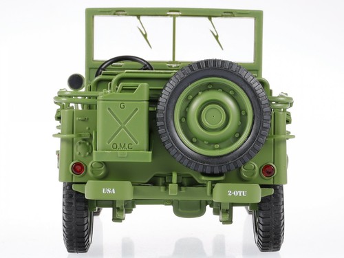 Jeep Willys 1944 US Army green diecast modelcar AD77404 T9 1:18 - Picture 5 of 7