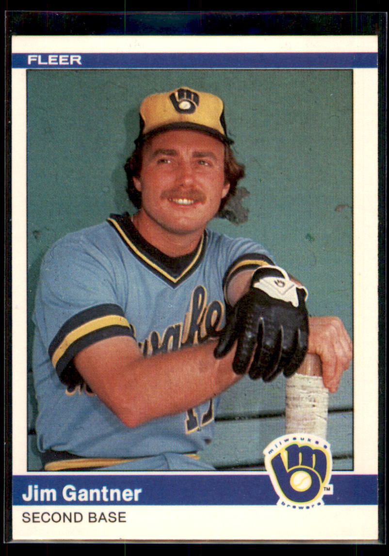 1984 Fleer Jim Gantner #200 Milwaukee Brewers | eBay