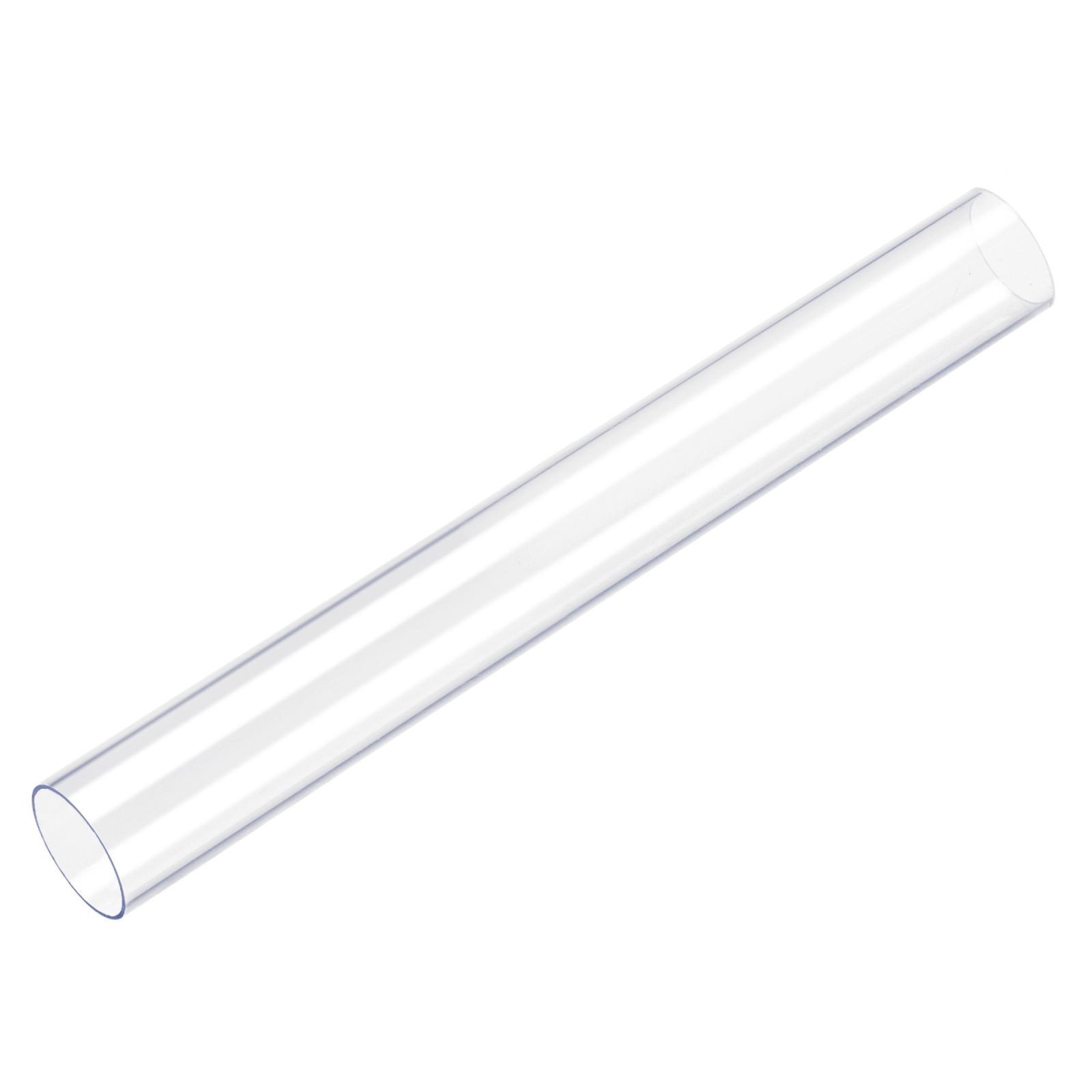 Policarbonato Rígida Redonda Transparente Tubería 30mmx32mmx305mm Plástico Tubo