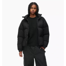 Aritzia Tna The Mega Puff Goose Down Puffer Jacket Matte Black New