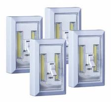 Lucia Lights Battery Operated 200 Lumen Closet Hallway Safety Lights 4 Pack NIB