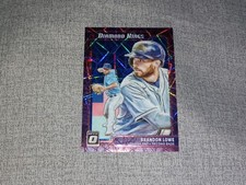 2021 Donruss Optic Diamond Kings Blue Velocity #1 Brandon Lowe #D / 99