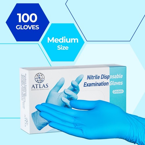 Nitrile Gloves, Pack of 100 Latex Free, Powder Free Gloves eBay