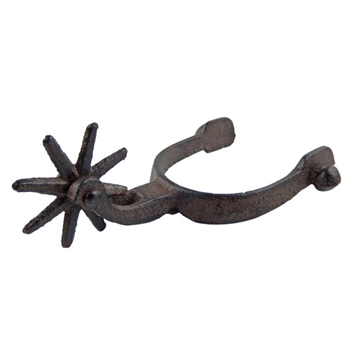 Cast Iron Metal Spur Western Rodeo Decor Rustic Antique Style Shelf Table Sitter - Picture 3 of 5