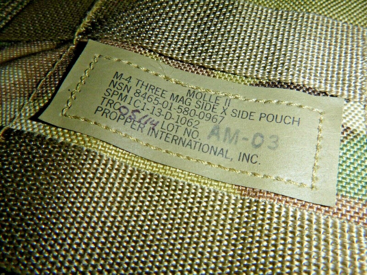 USGI OCP Multicam Molle II 3-Mag Side-X-Side Carrier Pouch VGC | eBay