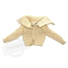 Vintage 1960s BARBIE Fashions PAK WOOL CARDIGAN Sweater CREAM WHITE Angora *flaw
