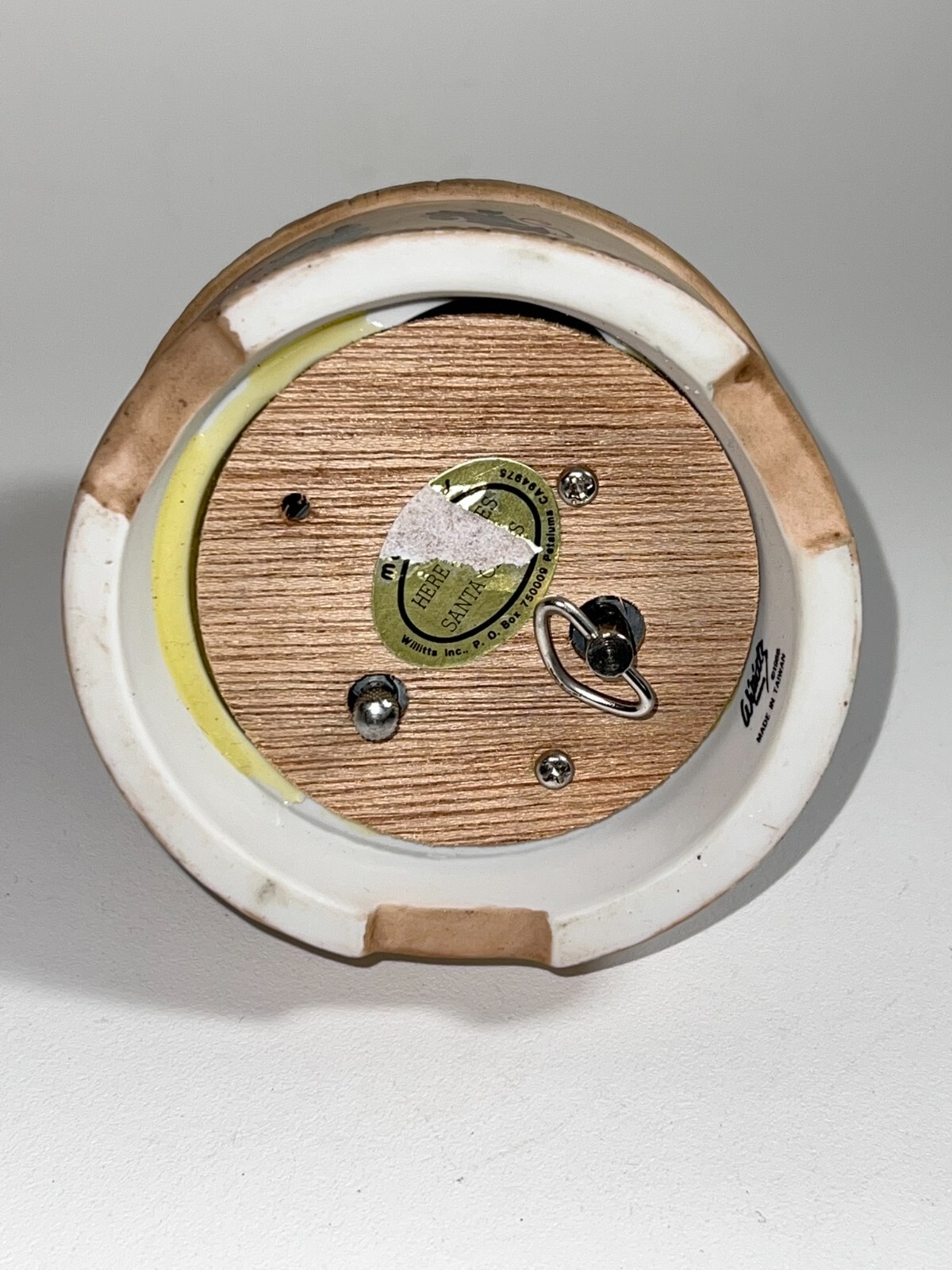 Santa Globe Figurine Willitts Design Musical Porcelain Christmas Collectible