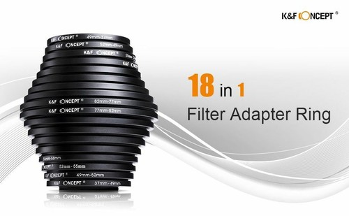 18pcs Camera Lens Filter Step Up/Down Adapter Ring Set 37-82mm Canon Nikon Sony - Picture 7 of 12