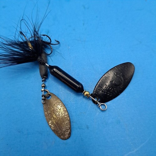 Lote de señuelos de pesca vintage cebos giratorios cucharas agudos rana aparejos caja vieja escuela - Imagen 13 de 20