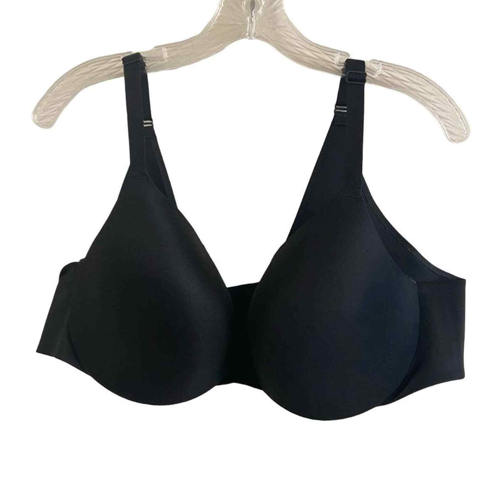 Cacique Black Lined Underwire Bra Size 44C - image 1