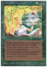 MTG - Verduran Enchantress - 3rd Edition (Revised) - NM, English Magic FLAT RATE
