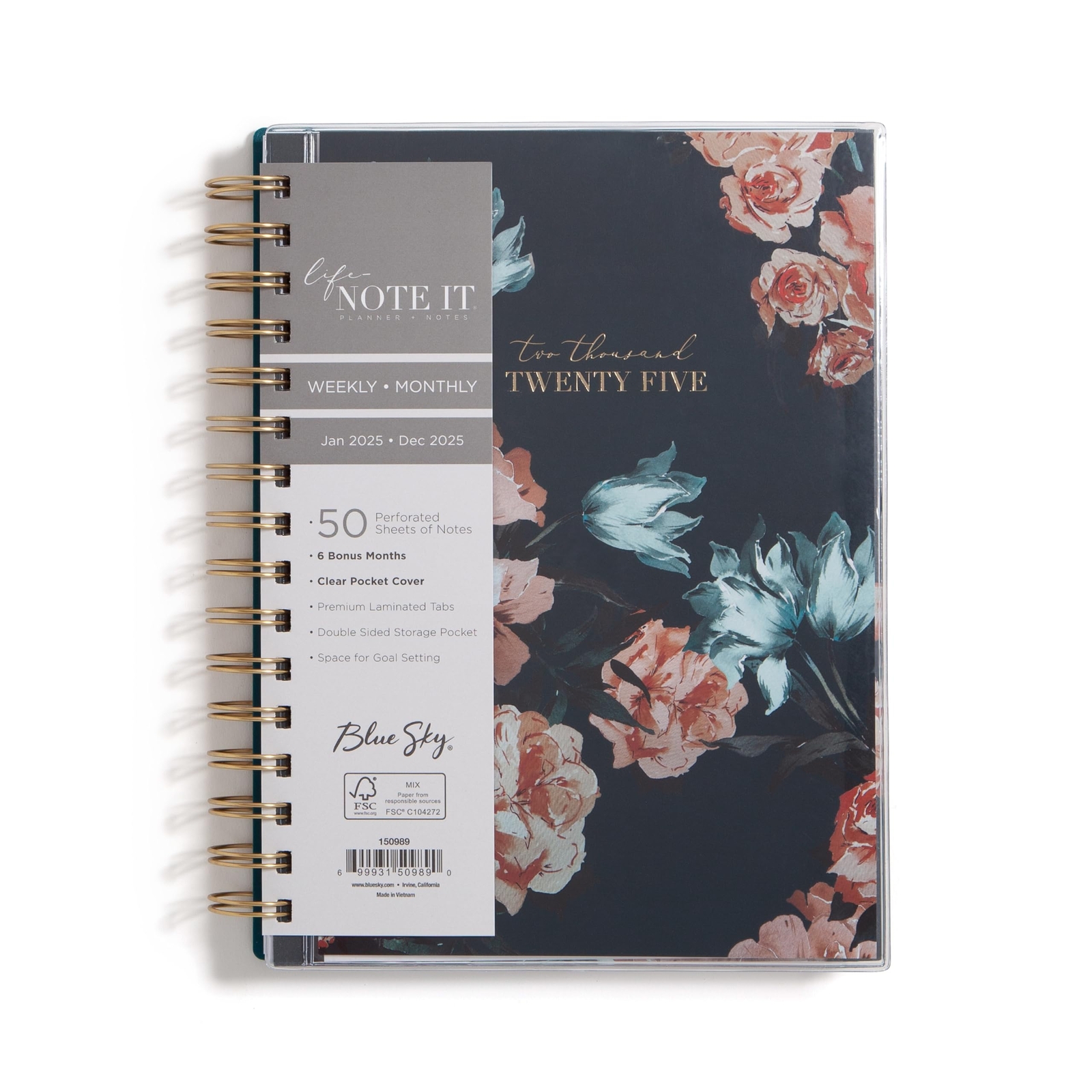 Life Note It 2025 Weekly and Monthly Planner Notes, 5.875