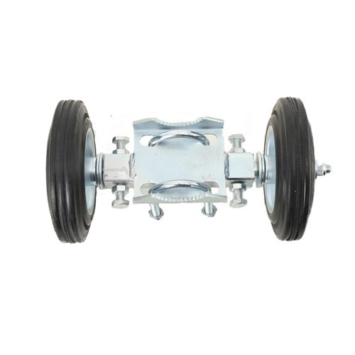Heavy Duty Door Wheel 6-inch Rubber Wheel 550 Pound Lane Chain Connection - Picture 2 of 12