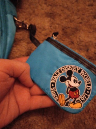Brandneu Walt Disney World authentisch Mickey Mouse türkis Schultergurt und Münze - Bild 4 von 7