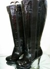 Dune London Patent Leather Knee High Boots for Women