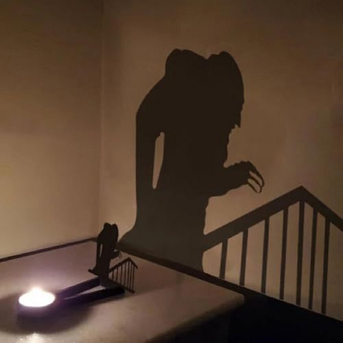 Nosferatu Candle Holder Metal Tealight Shadow Caster Halloween Tea Light Holder - Picture 12 of 27