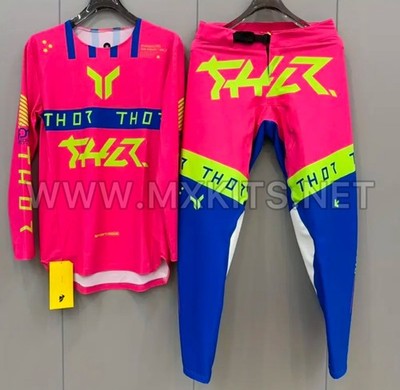 Thor SportMode Flite Neon Gear Set 2025 Motocross Dirt Bike Jersey Pants  Kit