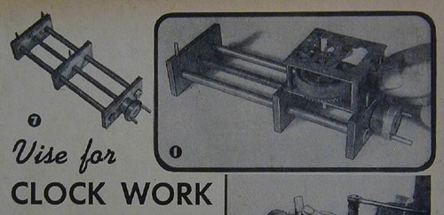 Vintage UHRWERKE SCHRAUBSTOCK Bauanleitung PLÄNE Reparatur/Service