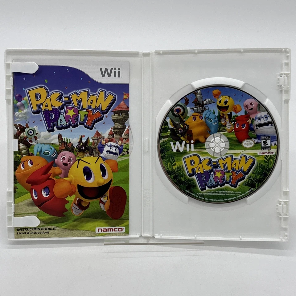 Pac-Man Party (Nintendo Wii, 2010) with Manual CIB Complete - Image 3 of 3
