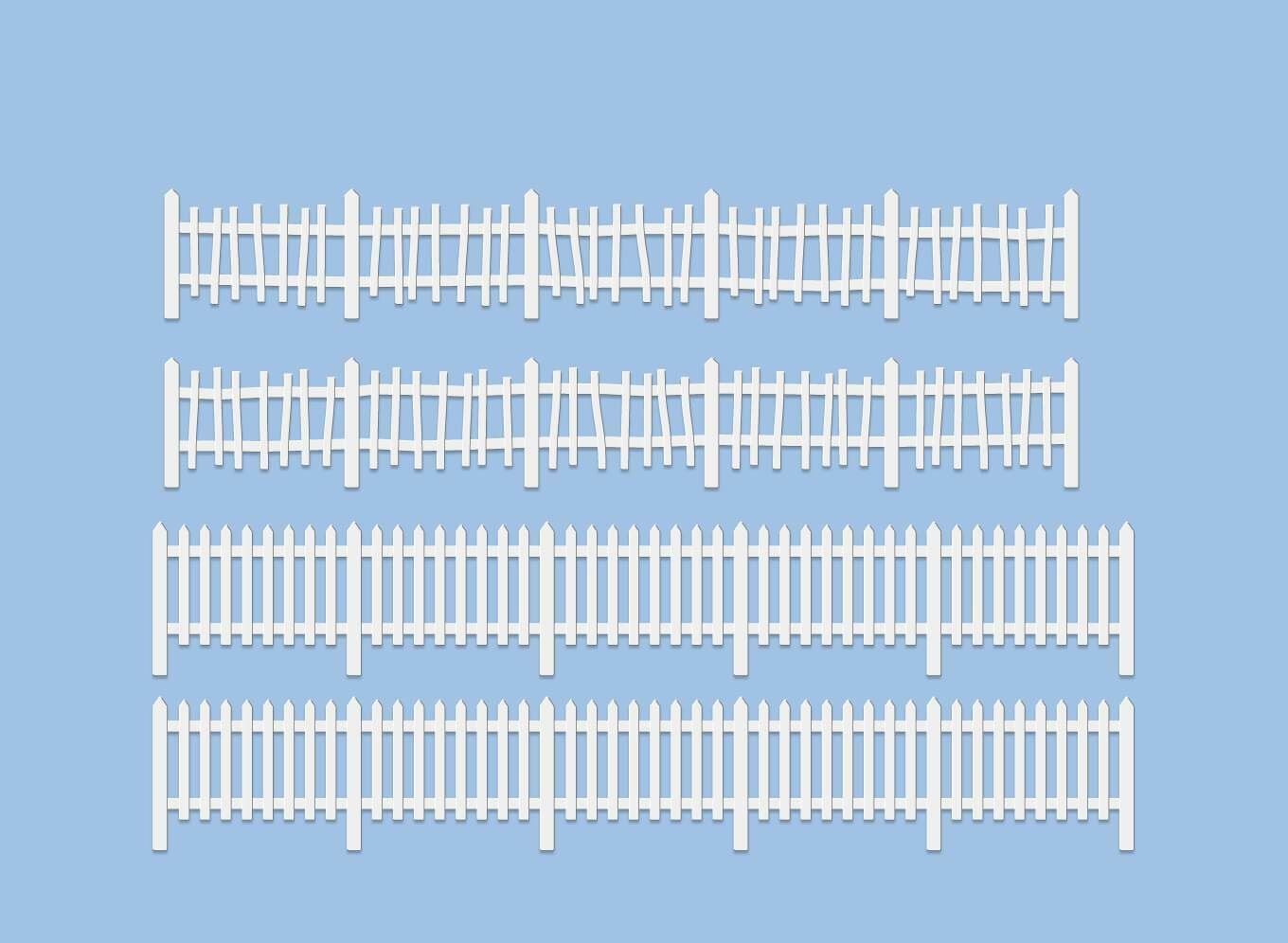Rustic and Picket Fencing - OO/HO Building – Wills SS45 -