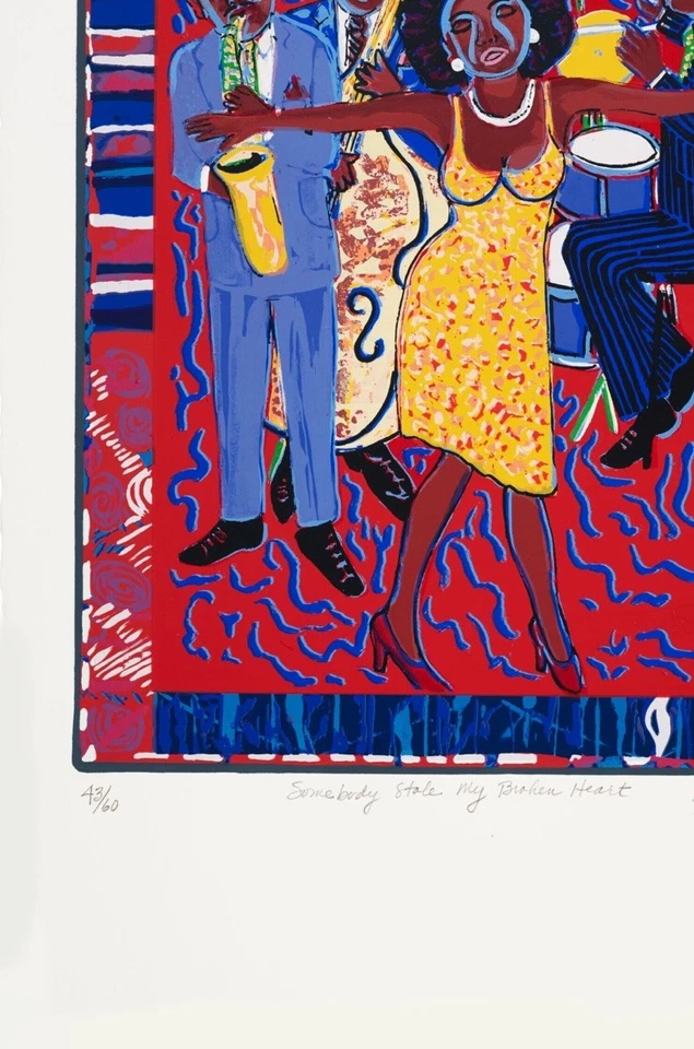 Faith Ringgold: Somebody Stole My Broken Heart, Archival Quality Fine Art Print. - Image 3 of 4