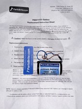 PartsBrite Rytec 3.6V 19Ah Lithium Battery, PB-00111193, with Wire Leads
